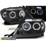 Faros delanteros Toyota Hilux 05-11 angel eyes negro LPTO08