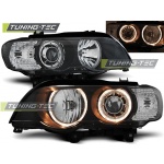 Faros Angel Eyes Negro Para Bmw X5 E53 09.99-10.03