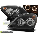 Opel Astra H 03.04-09 Angel Eyes Negro