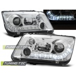 Faros Delanteros Daylight Crome Para Vw Bora 09.98-05.05