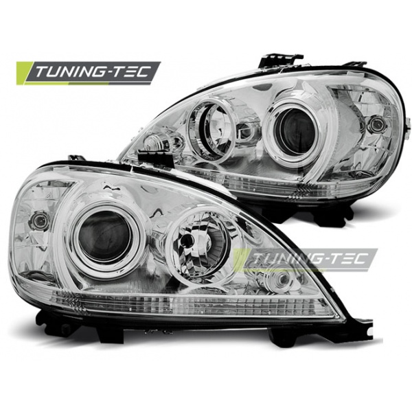 Faros Cromados Para Mercedes W163 Ml M-Klasa 09.01-05