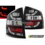 Luces Traseras Led Negras Para Skoda Octavia Ii Kombi 04-12