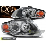 Faros Angel Eyes Cromados Para Audi A4 B7 11.04-03.08