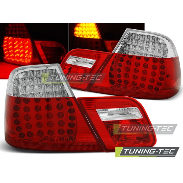 Pilotos Traseros Led Rojo Blanco Para Bmw E46 04.99-03.03 Coupe