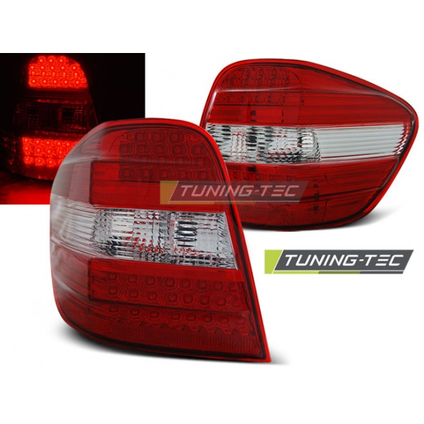 Pilotos Traseros Led Rojo Blanco Para Mercedes M-Klasa W164 05-08