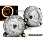 Faros Angel Eyes Cromados Para Vw Golf 1 / Golf 2