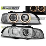 Faros Angel Eyes Cromados Para Bmw E39 09.95-06.03