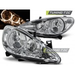 Peugeot 307 04.01-06.05 Angel Eyes Cromo