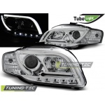 Tubo De Luz Delantero Cromado Para Audi A4 B7 11.04-03.08