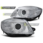 Faros Cromados Para Skoda Fabia 07-03.10 / Roomster 06-03.10
