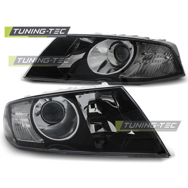 Faros Negros Para Skoda Octavia 04-08