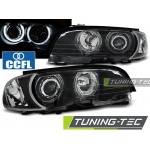 Faros Delanteros Angel Eyes Ccfl Negro Para Bmw E46 04.99-03.03 Coupe Cabrio