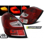 Barra De Luces Traseras Led Rojo Blanco Para Skoda Fabia Ii 07-06.14