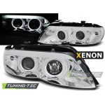 Faros Xenon Angel Eyes Cromados Para Bmw X5 E53 11.03-06