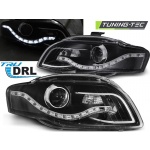 Faros True Drl Negro Para Audi A4 B7 11.04-03.08