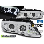 Faros De Xenon Angel Eyes Ccfl Chrome Para Bmw X5 E53 11.03-06