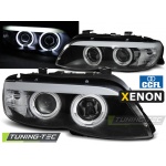 Faros De Xenon Angel Eyes Ccfl Negro Para Bmw X5 E53 11.03-06
