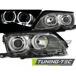 Faros Angel Eyes Led Cromados Para Bmw E46 09.01-03.05