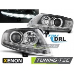 Faros De Xenon True Drl Chrome Para Audi A6 C6 04.04-08
