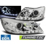 Faros Delanteros Daylight Crome Para Skoda Octavia 09-12