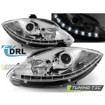 Faros True Drl Cromados Para Seat Leon Altea 09-12