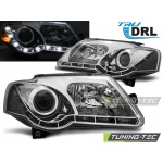 Faros True Drl Cromados Para Vw Passat B6 3c 03.05-10