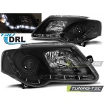 Faros True Drl Negro Para Vw Passat B6 3c 03.05-10