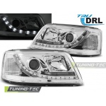 Faros True Drl Cromados Para Vw T5 04.03-08.09