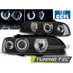 Faros Angel Eyes Ccfl Negro Para Bmw E39 09.95-06.03