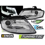 Faros De Xenon True Drl Chrome Para Audi A4 B8 04.08-11