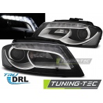 Faros True Drl Negro Para Audi A3 8p 08-12