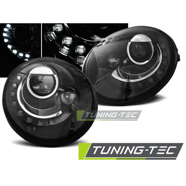 Faros Delanteros Daylight Black Para Vw New Beetle 10.98-05.05