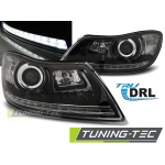 Faros True Drl Negro Para Skoda Octavia 09-12