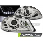 Faros Delanteros Daylight Cromo Para Seat Ibiza 6l 04.02-08