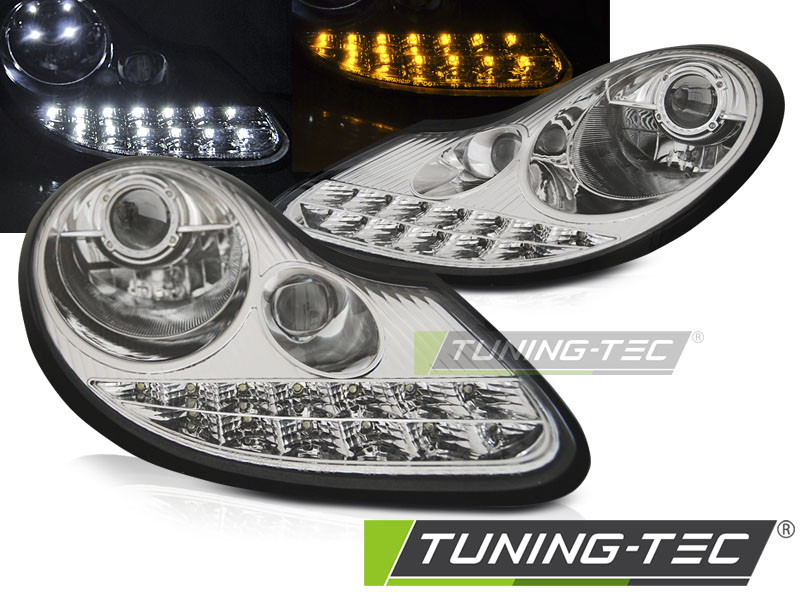 4665_0.jpg Faros Delanteros Daylight Crome Para Porsche Boxster 96-04 /911 996 - Imagen 1