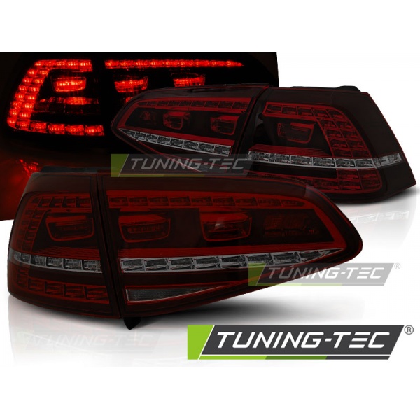 Pilotos Traseros Led Sport Rojo Humo Para Vw Golf 7 13- 17