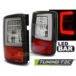 Pilotos Traseros De Barra Led Negro Para Vw Caddy 03-03.14