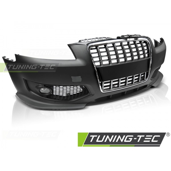 Parachoques delantero sport cromado negro apropiado para audi a3 06.05-04.08