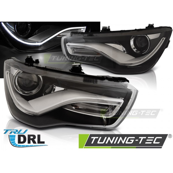 Faros True Drl Negro Para Audi A1 04.10-12.14