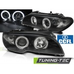 Faros Delanteros Angel Eyes Ccfl Negro Para Bmw E46 04.03-06 Coupe Cabrio
