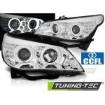 Faros Angel Eyes Ccfl Cromo Led Indicador Para Bmw E60/E61 03-07