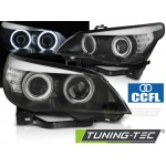 Faros Angel Eyes Ccfl Negro Indicador Led Compatible Con Bmw E60/E61 03-07