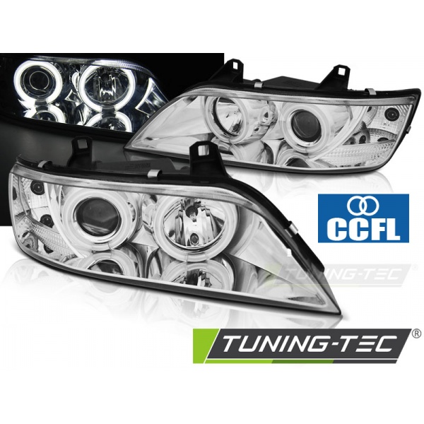 Faros Angel Eyes Ccfl Cromados Para Bmw Z3 01.96-02