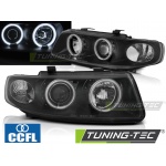 Faros Angel Eyes Ccfl Negro Para Seat Leon / Toledo 04.99-08.04