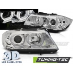 Faros Delanteros U-Led Light 3d Cromo Para Bmw E90/E91 03.05-08.08