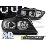 Faros Delanteros U-Led Light 3d Negro Para Bmw E90/E91 03.05-08.0