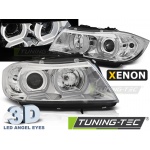 Faros De Xenon U-Led Light 3d Chrome Para Bmw E90/E91 03.05-08.08