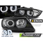 Faros De Xenon U-Led Light 3d Negro Para Bmw E90/E91 03.05-08.08
