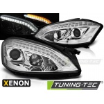 Faros Xenon Daylight Chrome Para Mercedes W221 05-09