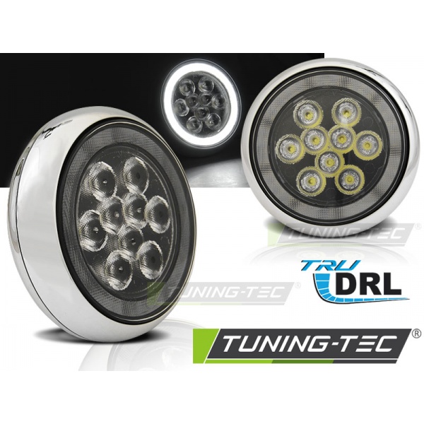 Luces Antiniebla Angel Eyes Led Drl Universal Compatible Con Bmw Mini Cooper